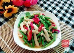 豇豆炒雪花菇的做法图解7