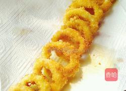 酥炸鱿鱼圈的做法图解5