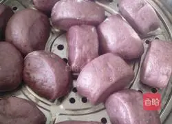 Illustration of how to make purple sweet potato buns 9