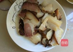 茭白炒腊肉的做法图解2
