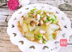 草菇毛豆炒冬瓜的做法图解8