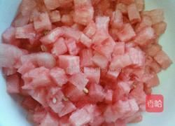 椰奶西瓜西米露的做法图解4