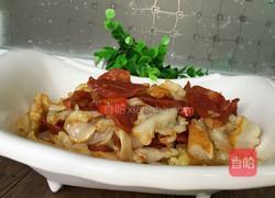 手撕包菜炒腊肠的做法图解6