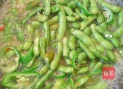 青椒五香毛豆的做法图解7