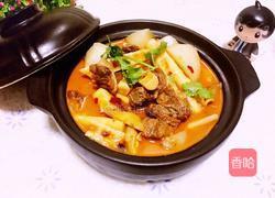 白萝卜笋子烧牛腩的做法图解15