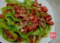 尖椒溜肥肠的做法图解8