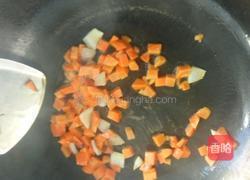 火腿炒毛豆的做法图解3