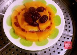 红枣枸杞蒸南瓜的做法图解4