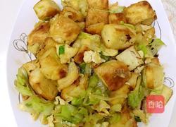 炒饼子鸡蛋的做法图解4