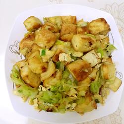 炒饼子鸡蛋的做法[图]
