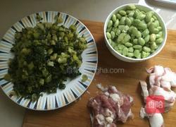 酸菜毛豆的做法图解1