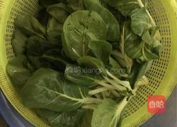 炒小白菜的做法图解2
