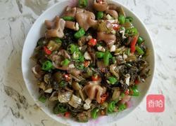 酸菜双椒炒猪大肠的做法图解8