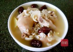 薏米红枣母鸡汤的做法图解4