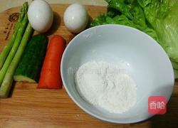 时蔬蛋卷的做法图解1