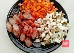 香菇腊肠焖饭的做法图解3