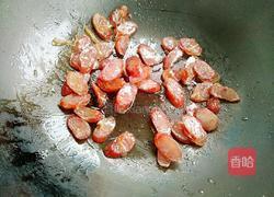 香菇腊肠焖饭的做法图解4