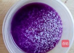紫甘蓝糯米饭团的做法图解3