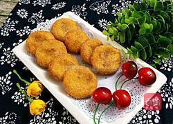 椰香红薯饼的做法图解9