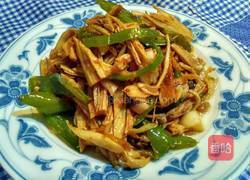 辣椒炒腐竹的做法图解6