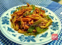 辣椒炒腐竹的做法图解7