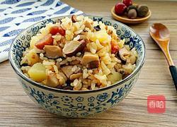 香菇腊肠土豆焖饭的做法图解11