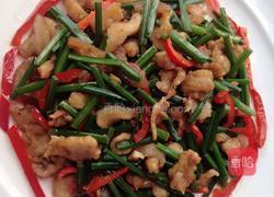 韭菜花炒肉丝的做法图解9