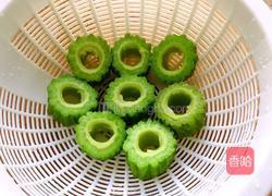 苦瓜酿紫薯的做法图解5