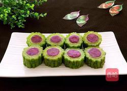 苦瓜酿紫薯的做法图解8