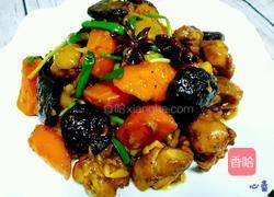胡萝卜香菇焖鸡腿的做法图解12