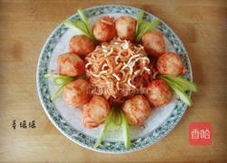 茄汁鸡丸面的做法图解5