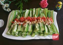 白灼秋葵的做法图解3