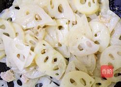 藕片炒肉的做法图解4