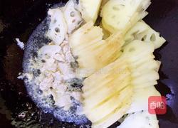 藕片炒肉的做法图解3