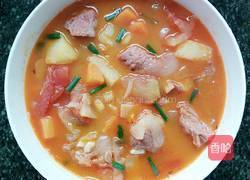 西红柿土豆炖牛腩的做法图解5