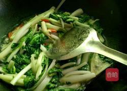双椒炒小白菜的做法图解6