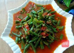 西红柿炒豇豆角的做法图解4