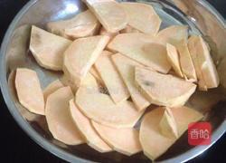 香煎甜薯豆沙饼的做法图解3