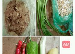 豆芽芹菜炒肉丝的做法图解1