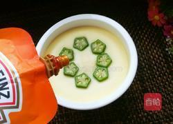 秋葵蒸蛋羹的做法图解11