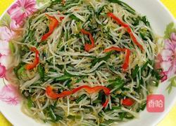 绿豆芽炒韭菜的做法图解5