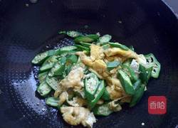 秋葵炒鸡蛋的做法图解9
