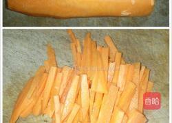 胡萝卜炒猪皮的做法图解2