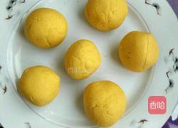 无糖南瓜糯米豆沙馅糯米滋的做法图解5