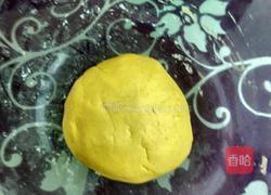 无糖南瓜糯米豆沙馅糯米滋的做法图解4