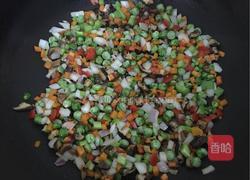 杂蔬炒饭的做法图解6