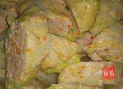 肉蒸白菜卷的做法图解5