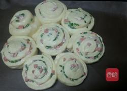 火腿香葱花型面包的做法图解12