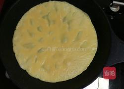 肉松鸡蛋葱,土豆丝鸡蛋葱面卷的做法图解4