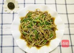 肉丝青豆苗的做法图解6